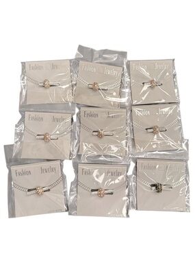 NWT Bundle of (9) Silver Black Bracelet Charms Charm Bracelet Lot of Charms